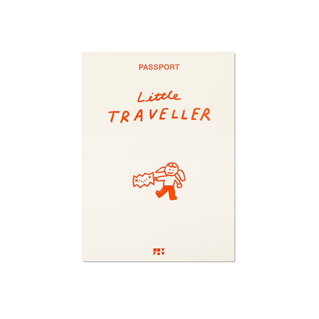 [제로퍼제로] 여권케이스-LITTLE TRAVELLER GIRL