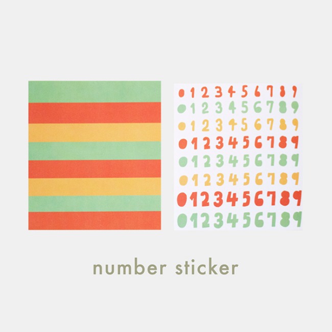 [ppp studio] number sticker