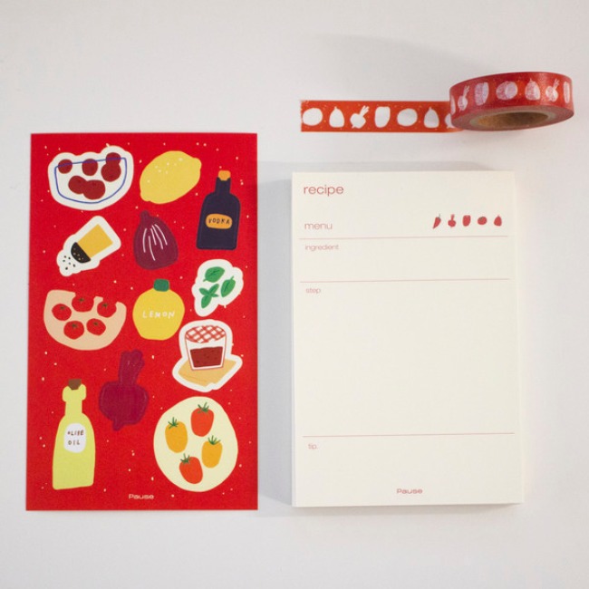 [ppp studio] [pause] Red stationery