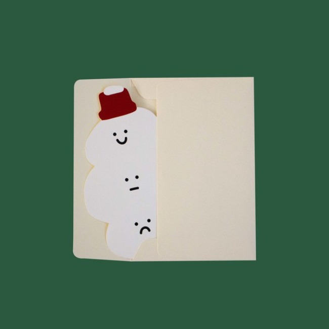 [ppp studio] [card] snowman card