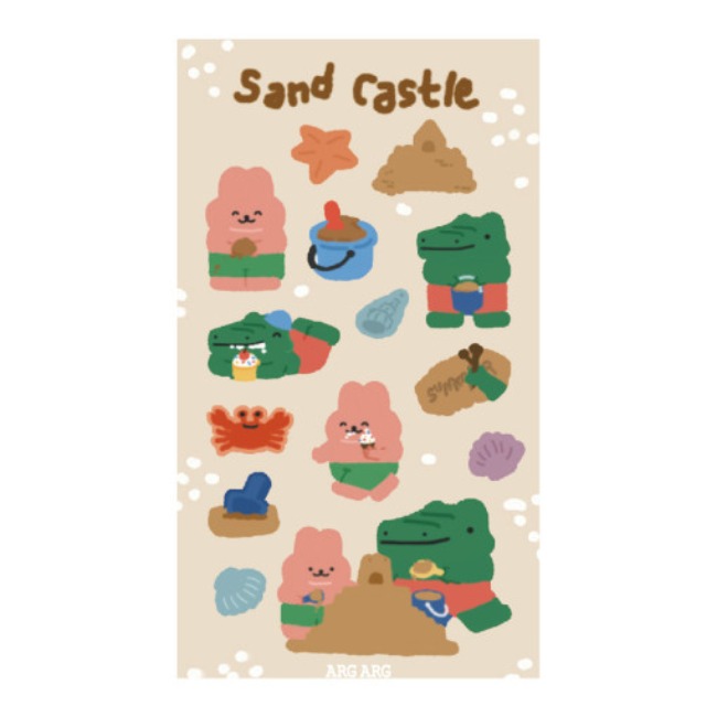 [아그아그] sand castle sticker