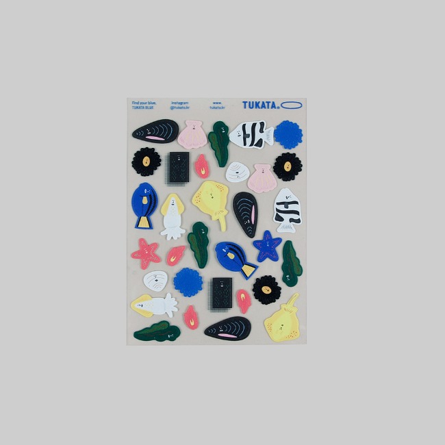 [뚜까따] blue diary sticker(B)