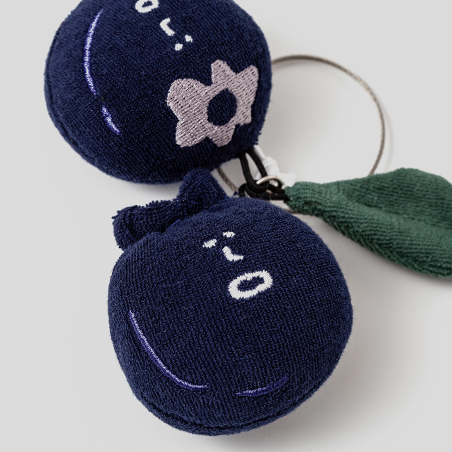 [뚜까따] Blueberry (Small) terry-towel doll keyring