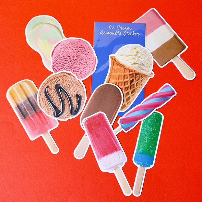 [도큐멘토] Ice cream Removal Sticker (1pieces)