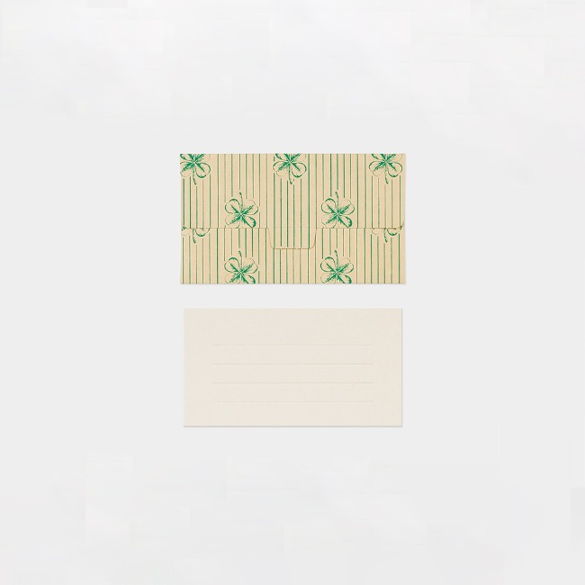 [TROLLS PAPER] Small envelope/card - Four leaf clover