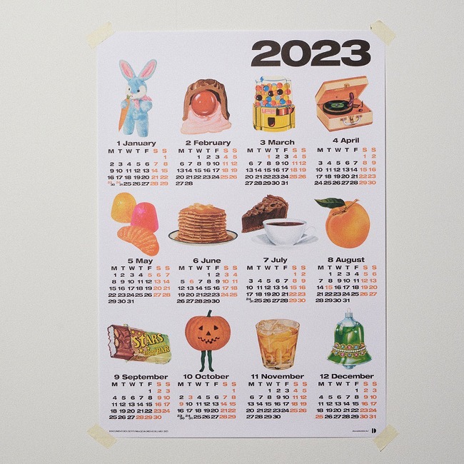 [도큐멘토] Kitsch Yearly Calendar 2023
