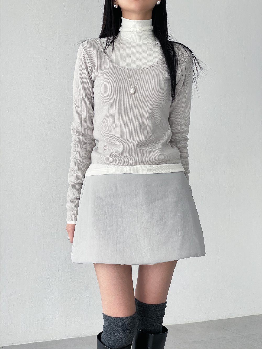 mini padding skirts (3color)