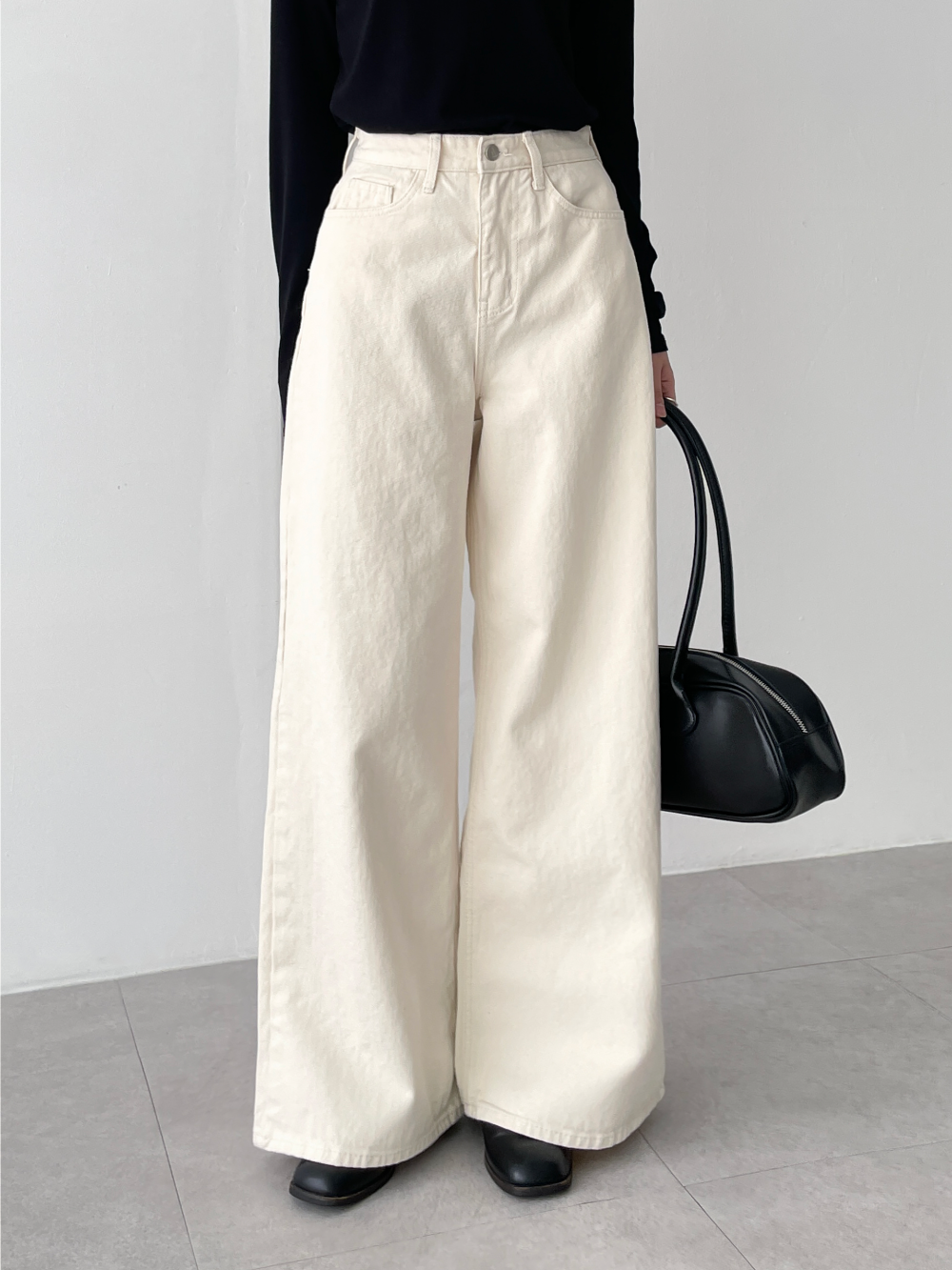warm maxi wide pants (2color)