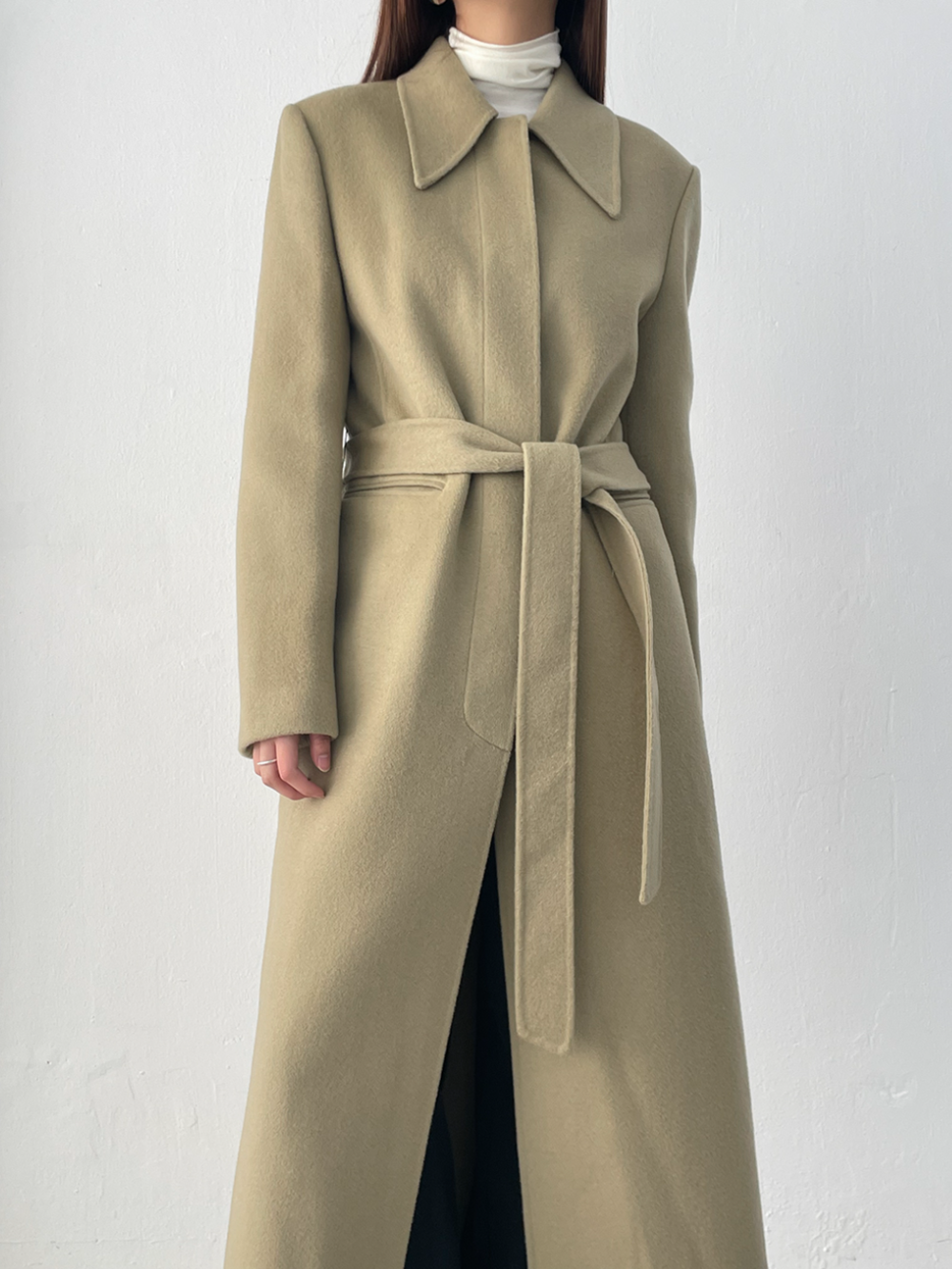 wool 90) slim handmade coat (2color)