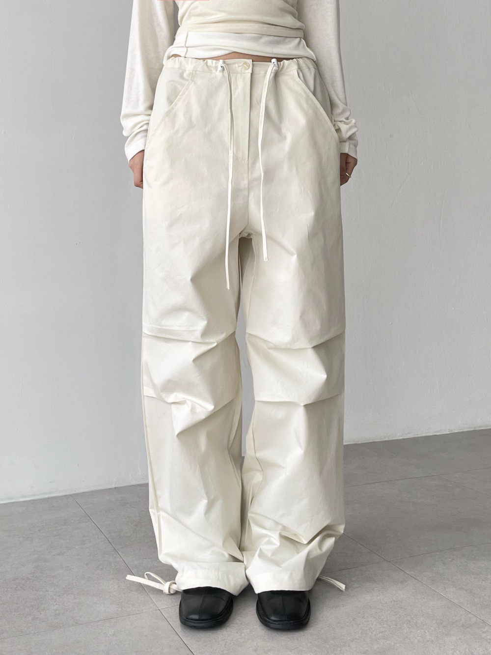 lora cotton parachute pants (2color)