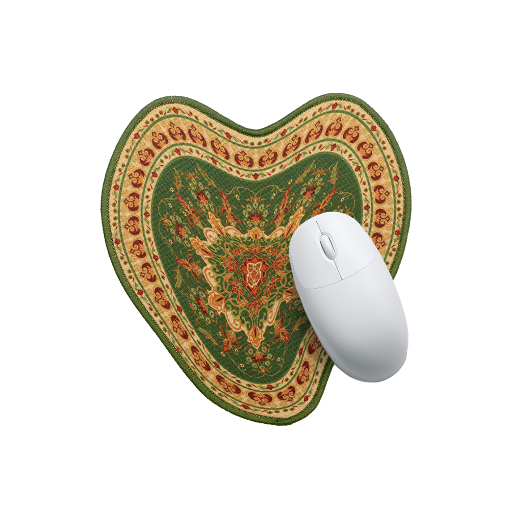 Liquified Persian Mouse Pad Green
