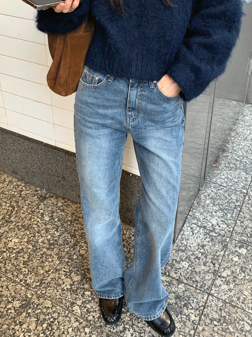 DV. Wash Semi Bootcut Denim