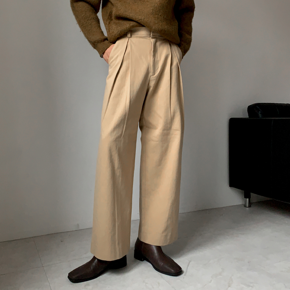 DR tapered wide cotton pants