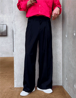 FL Trendy Two-Tuck Wide Pants