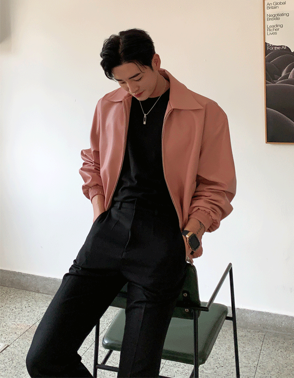 UI Leather Cropped Jacket