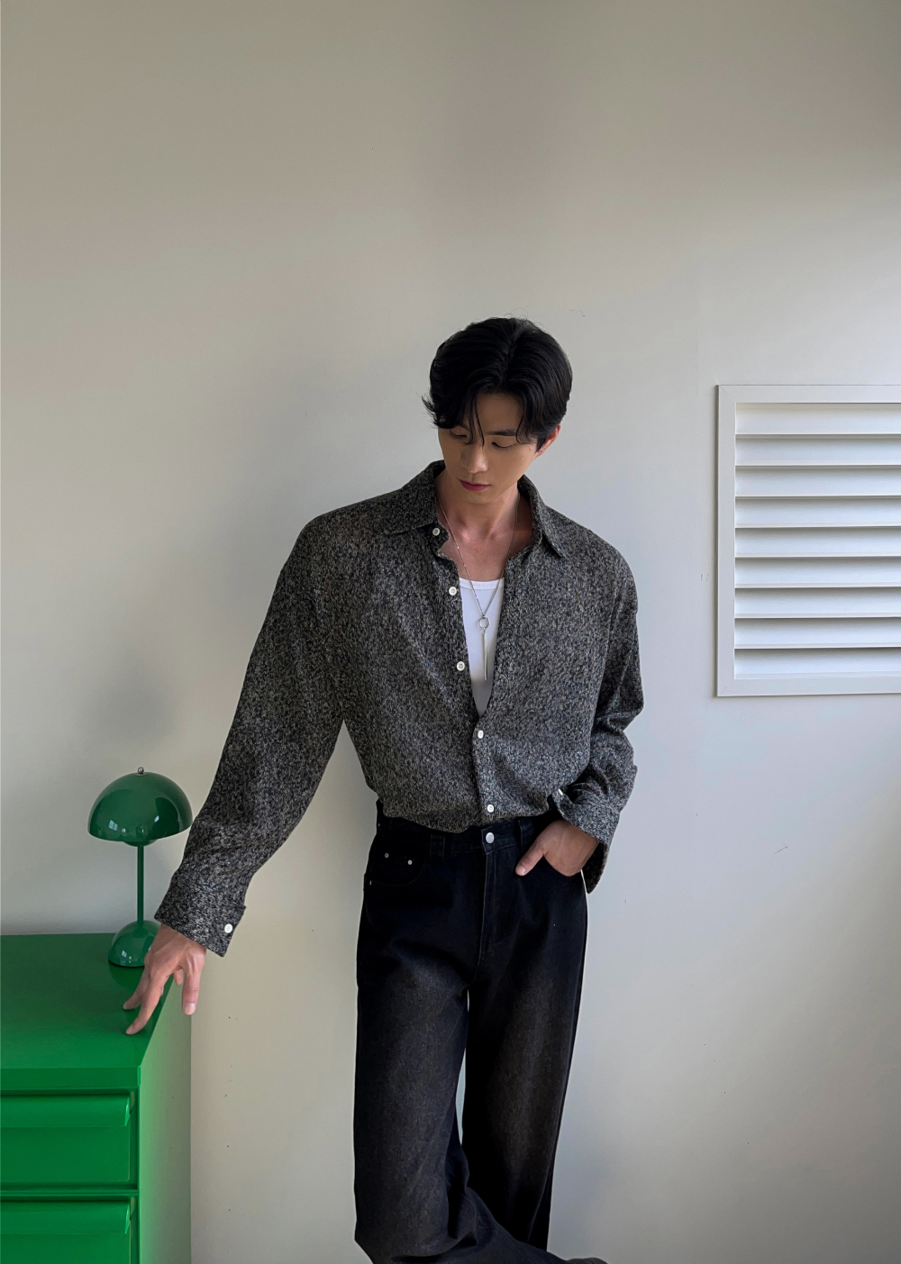 襯衫 模特穿著形象-S1L18