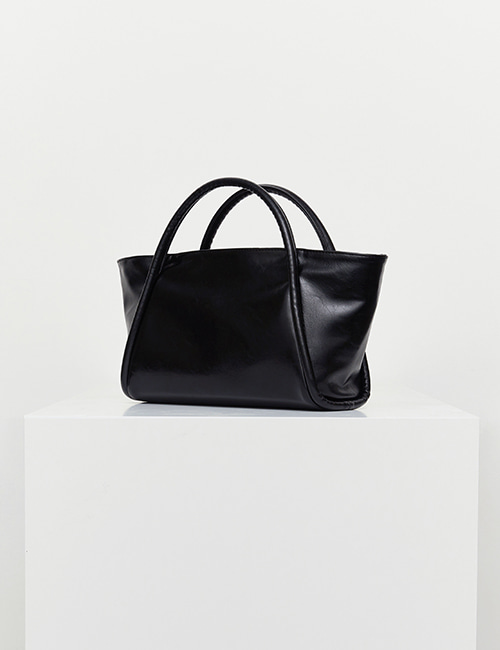 mini dapper bag (crinkle black)