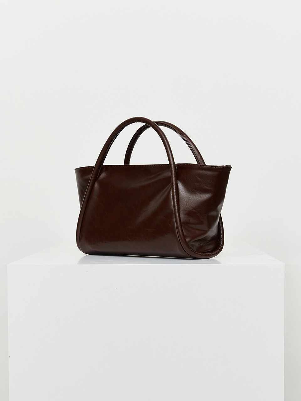 [2차 입고] mini dapper bag (crinkle brown)