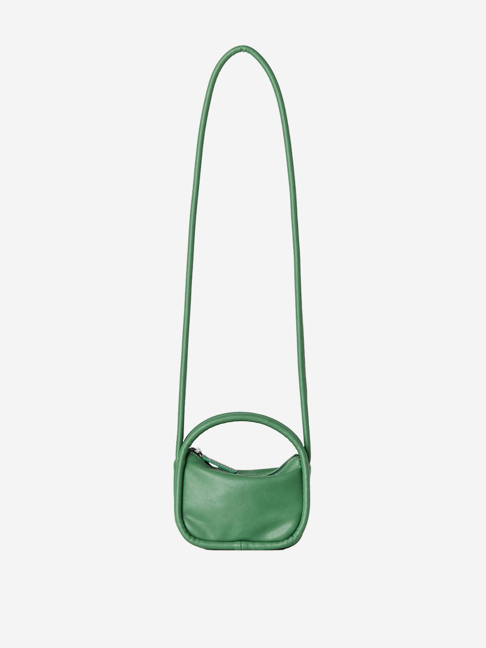 micro oval bag (basil green)