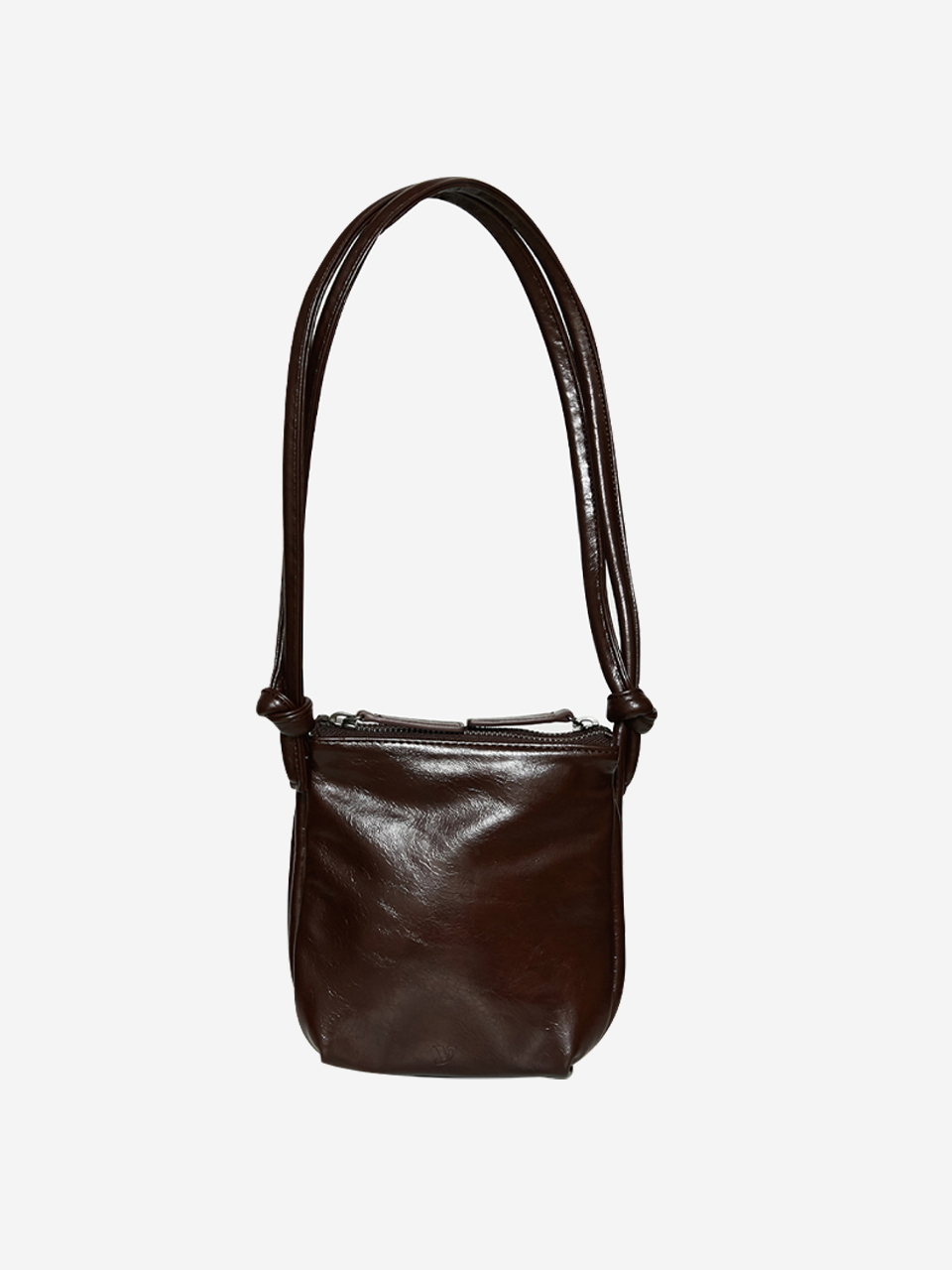 [1차 재입고] mini layered bag (crinkle brown)