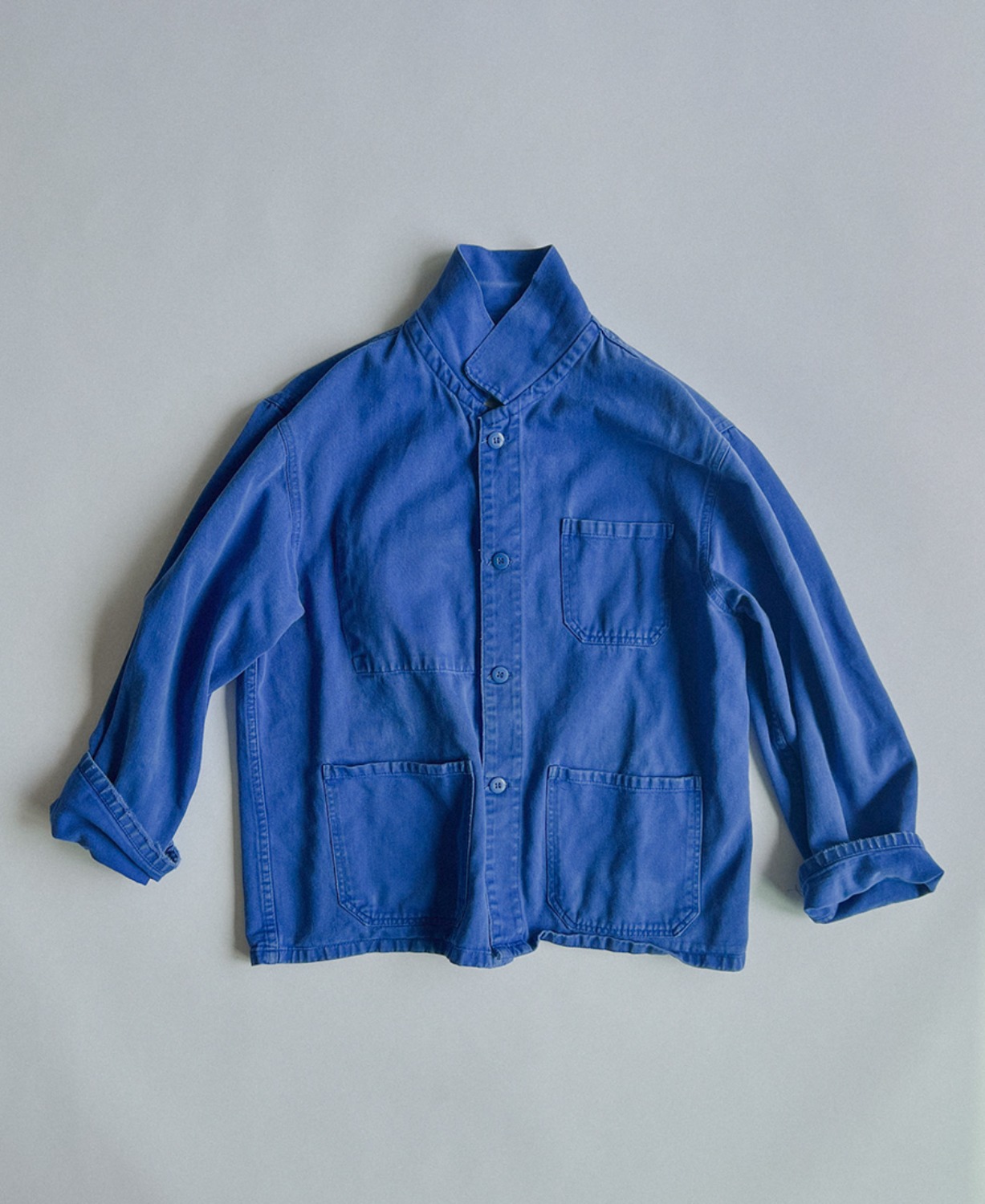 Vintage European Work Jacket 빈티지 유럽 유니섹스 워크 재킷 No.18_23_Faded azure blue