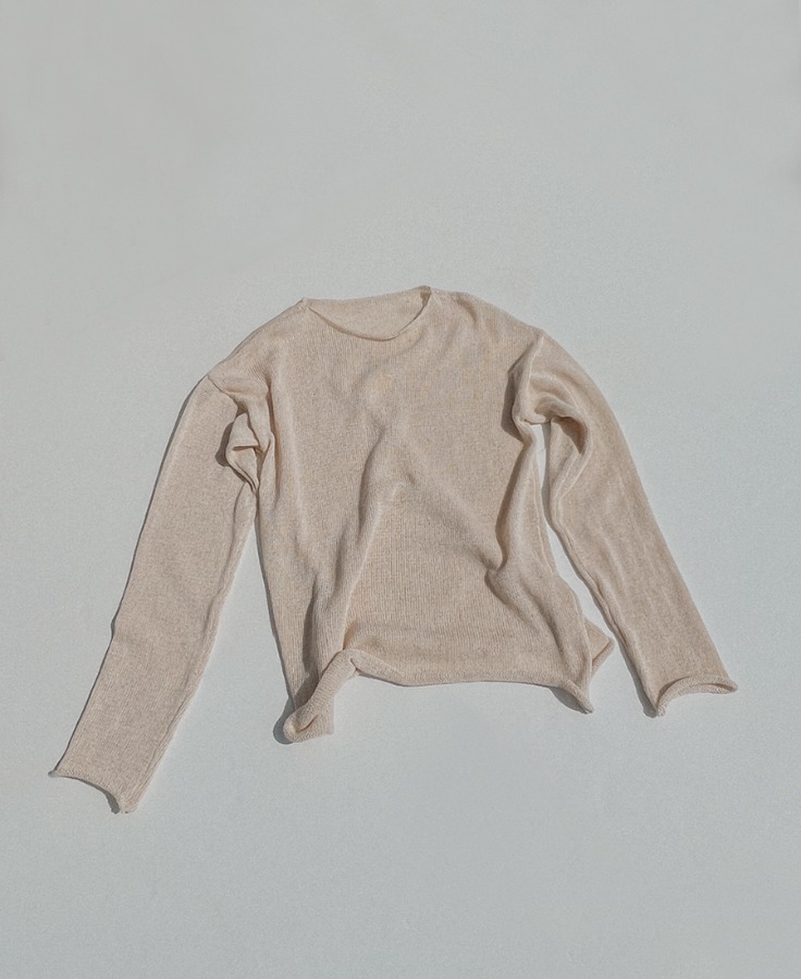 [NIDO] 린넨 니트 스웨터 - 2 colors