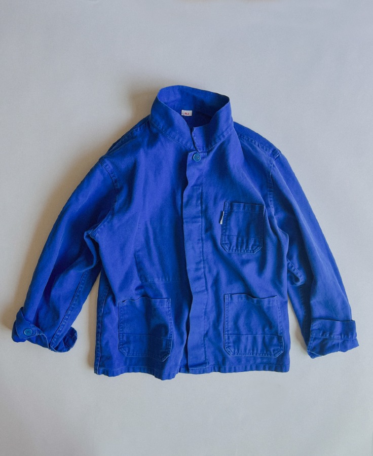 Vintage European Work Jacket 빈티지 유럽 유니섹스 워크 재킷 No.24_23_Azure blue