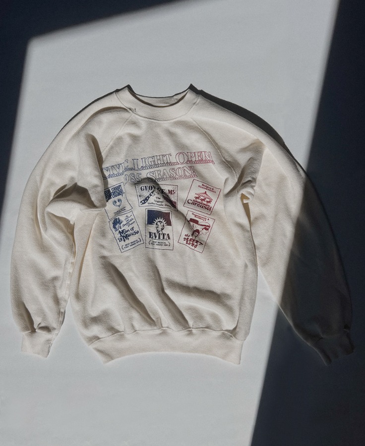Vintage Melange Raglan 빈티지 라글란 스웻 셔츠 No.4_23