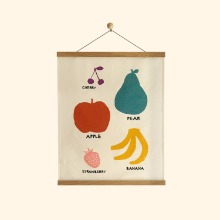 Mon ete, 몬에떼 Fabric Poster - Fruits (2Color)