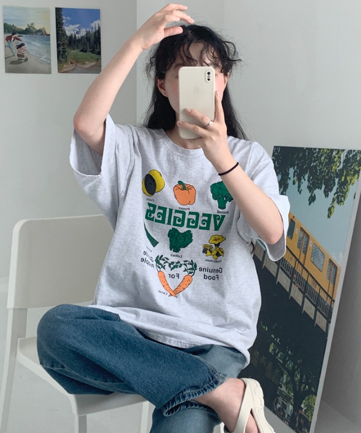 [UNISEX]야채 티셔츠
