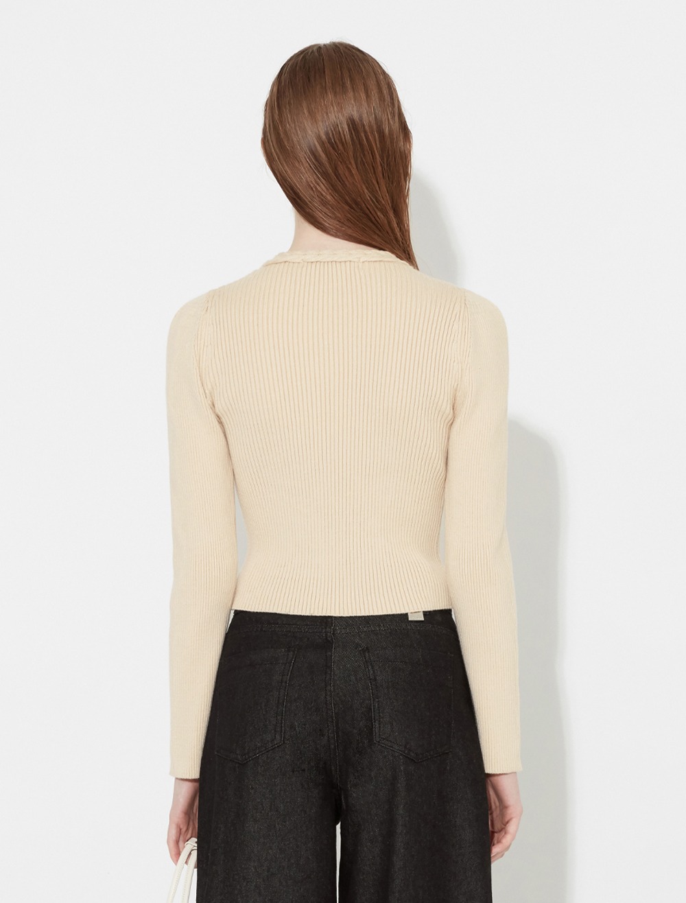 CABLE NECK KNIT [BUTTER]