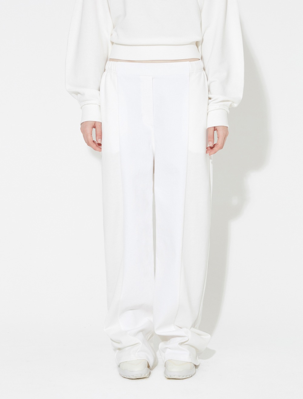 PIGMENT DENIM SWEATPANTS [WHITE]