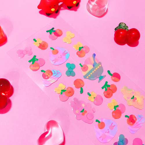 [만타박스]영롱한 Sweet Cherry 칼선 스티커
