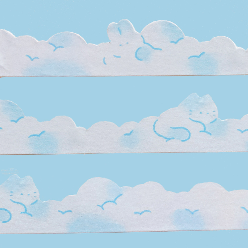 [만타박스]Cloud 모양 마스킹테이프