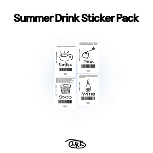 엘알엘  Summer Drink sticker pack