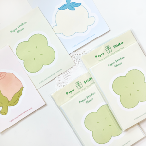 미솔미솔 꽃과 웨딩 시리즈 - 모조지 스티커팩