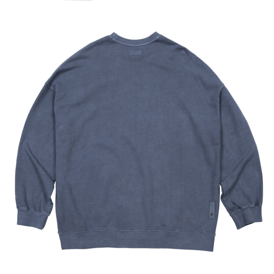 Pigment Dye Sweatshirt  Navy