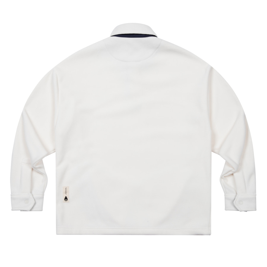 Fleece Polo Shirts Ivory