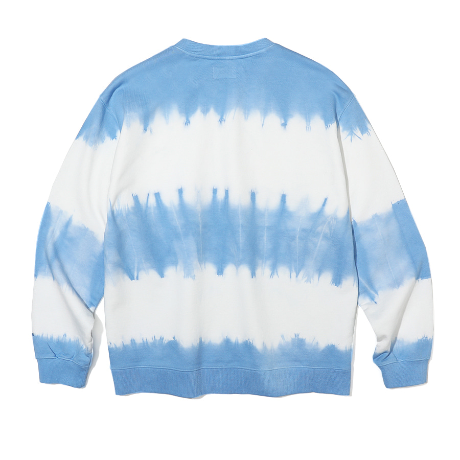Typo Tiedye Sweatshirt Light Blue
