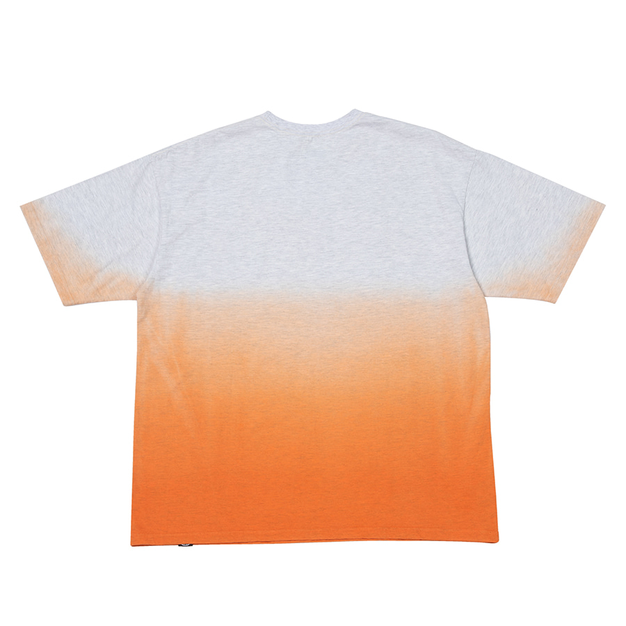 Gradient Dyeed T-shirt Orange