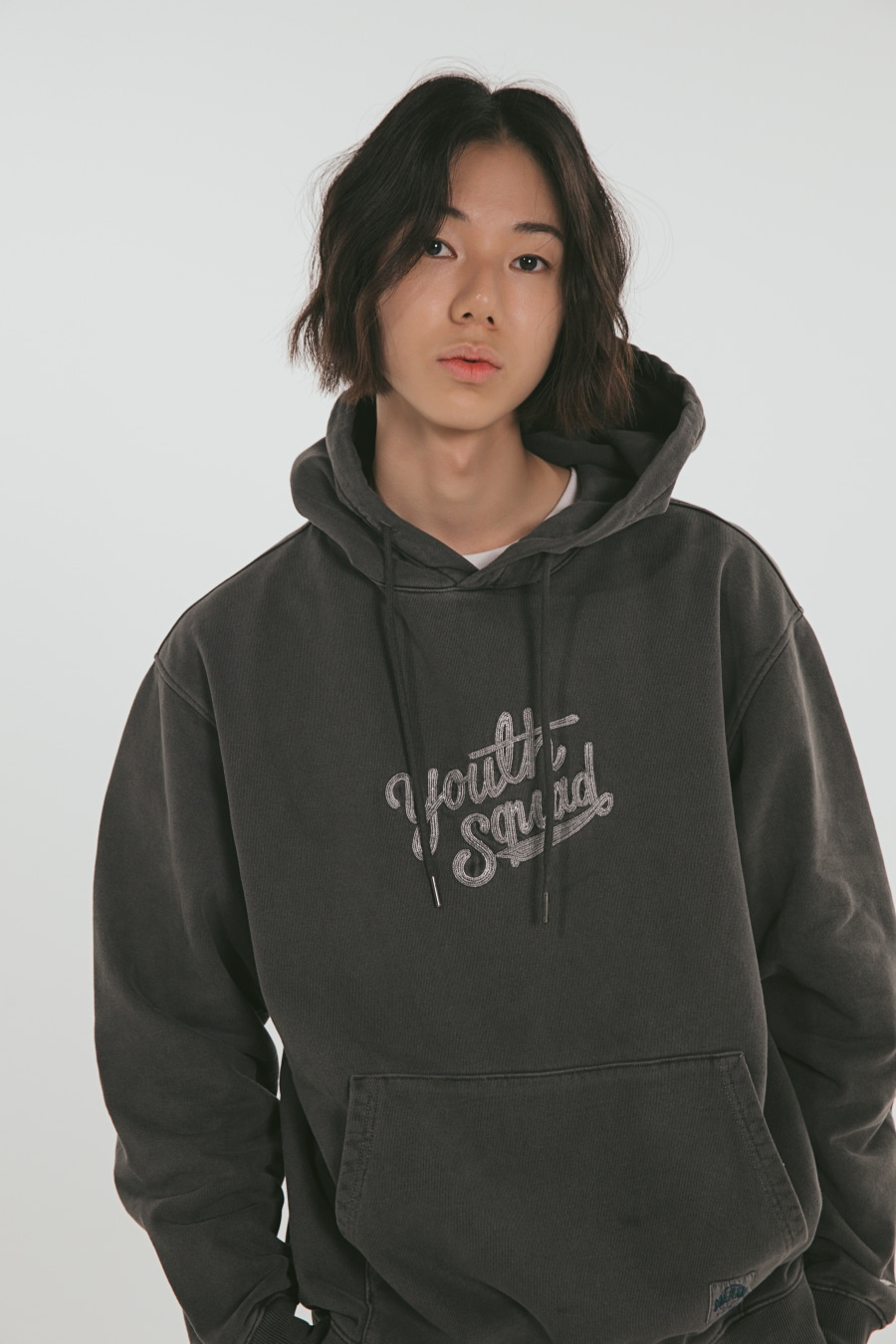 Youth squad Pigment Hoodie Gray
