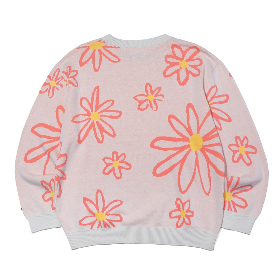 FLOWER ALL OVER KNIT IVORY