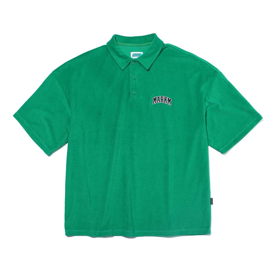 FRENCH TERRY POLO SHIRT GREEN