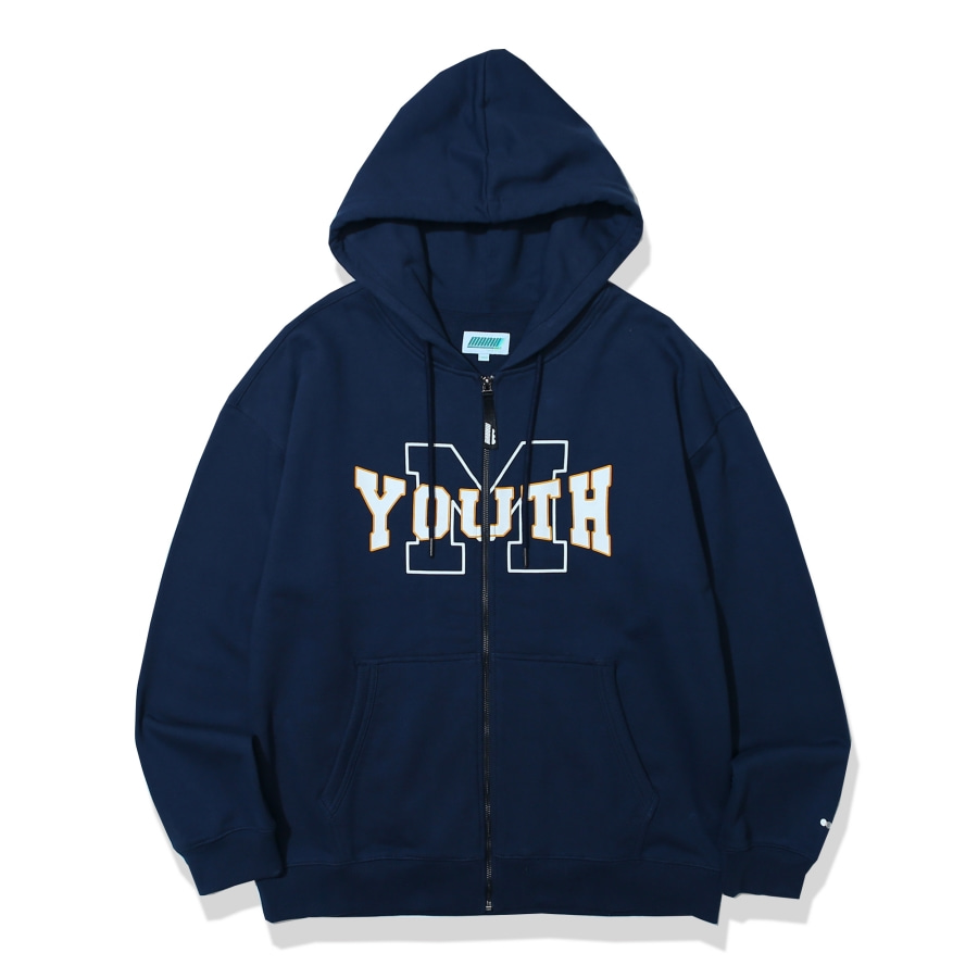 Youth Graphic Zip-up Navy