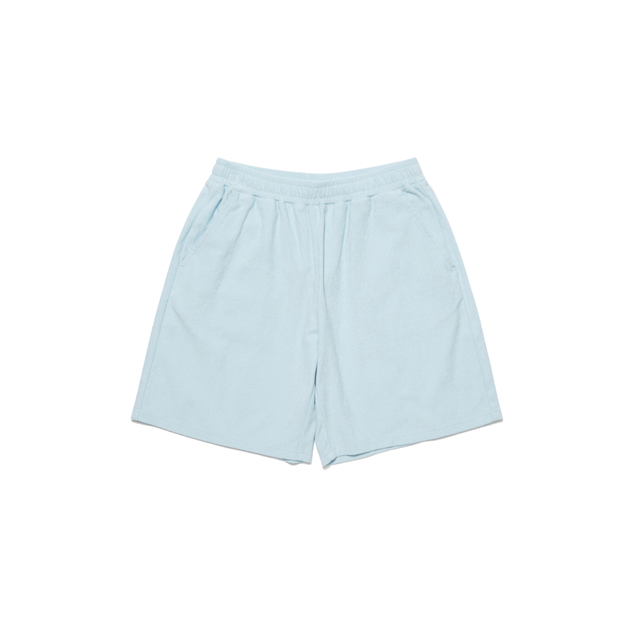 SOLID TERRY SET-UP SHORTS LIGHT BLUE