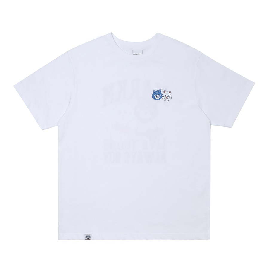 LIVE YOUNG CAT T-SHIRT WHITE
