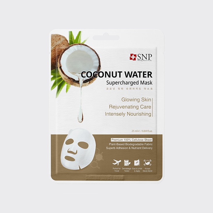 SNP Coconut Water Supercharged Mask,K Beauty
