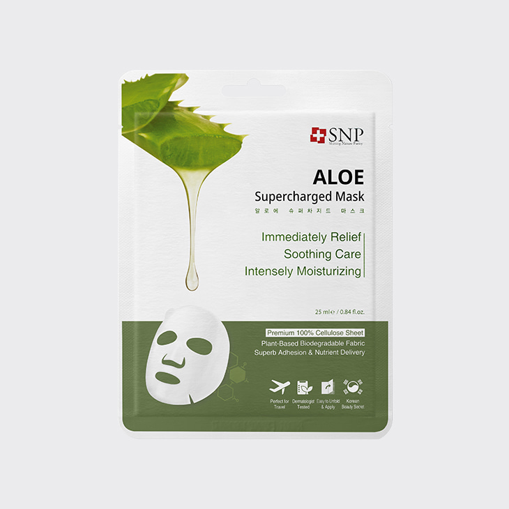 SNP Aloe Supercharged Mask,K Beauty