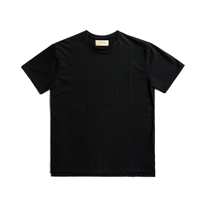 Premium Cotton Crew Neck Short Sleeve - Black