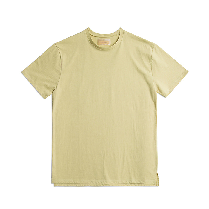 Premium Cotton Crew Neck Short Sleeve - Lemon